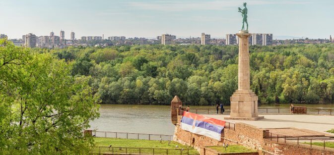 Panorama stolicy Serbii Belgradu